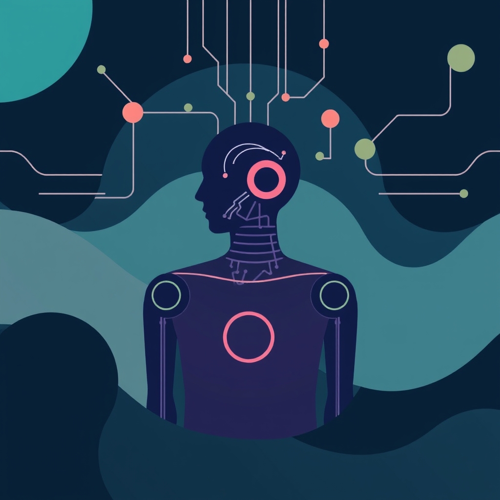 AI agent and human collaborating with social cues