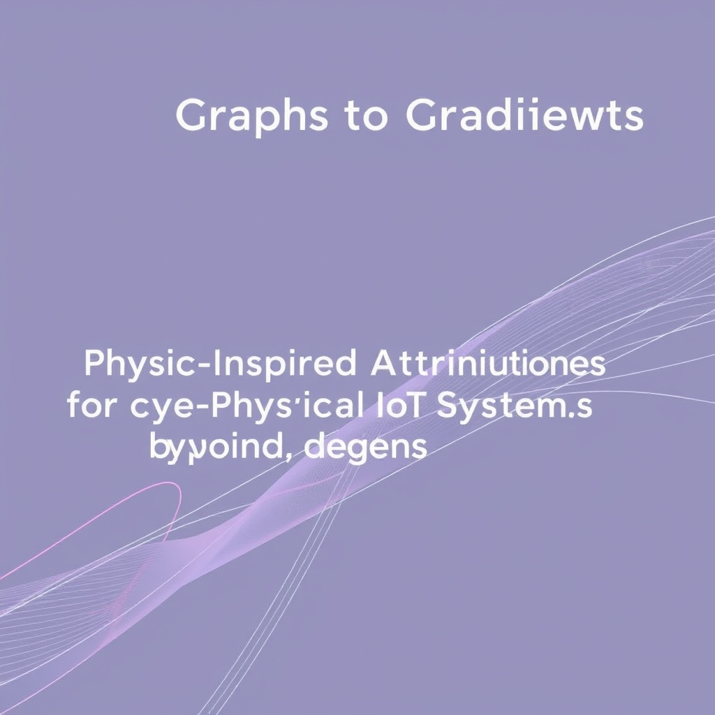 Graph and gradient visualization of IoT system architecture