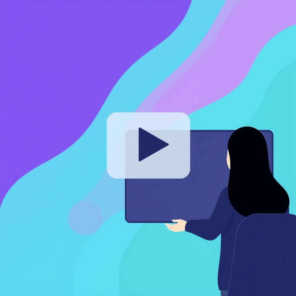 Synthesia AI video platform interface showing an AI avatar presenter