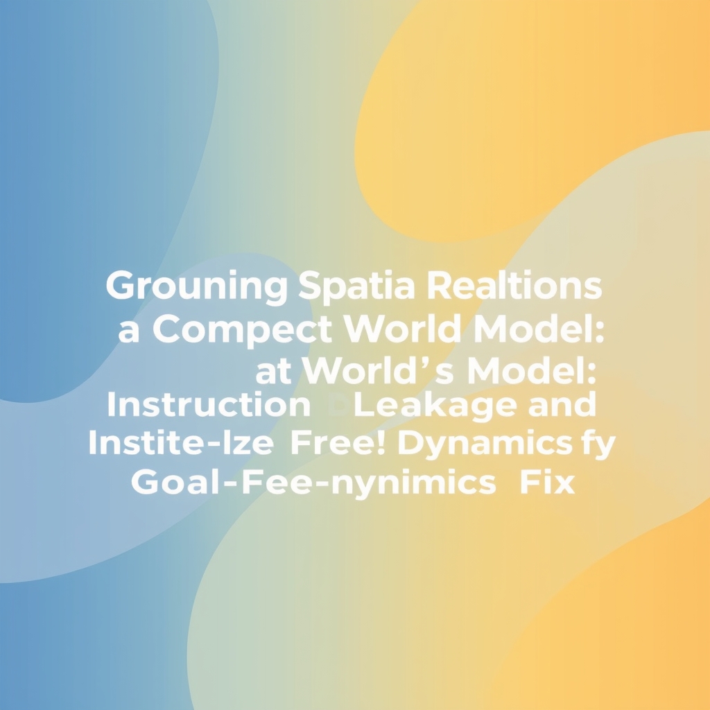 AI world model analyzing spatial block relationships and positioning