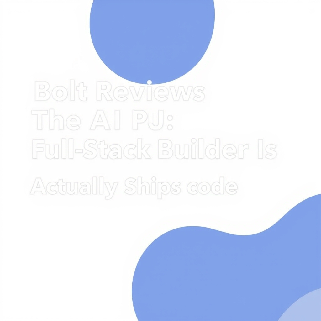 Bolt AI code editor interface generating a full-stack web app